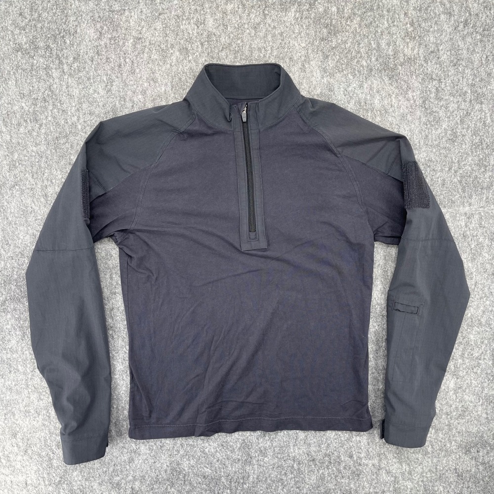 Under Armour Tactical Combat Shirt Mens Large Black 1/4 Zip AllSeasonGear Loose
